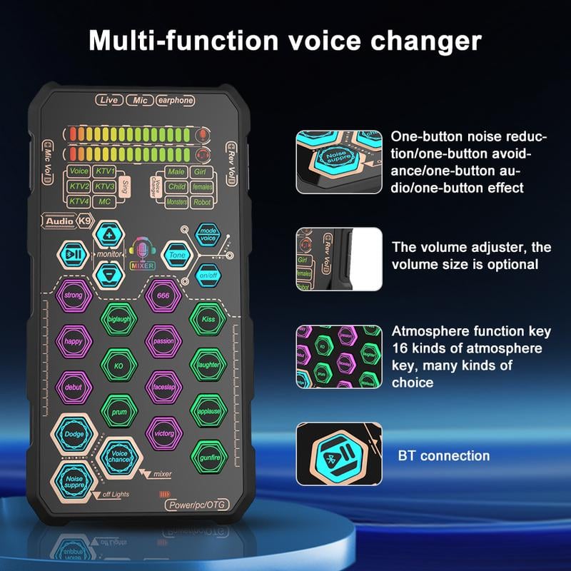 🎤Small Handheld Sound Card Set