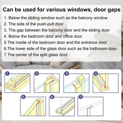 🚪🌬️ Door Weather Stripping Seal – Self-Adhesive Draft Stopper for Doors & Windows 🏠✨