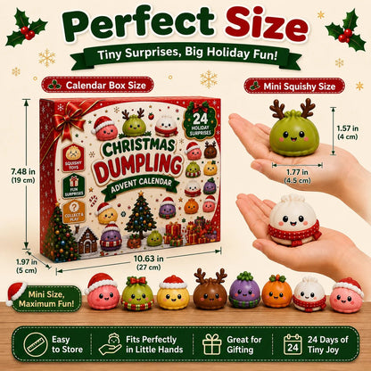 🎅🎅 CHRISTMAS SPECIAL | 24 Days of Mini Squishies – Cute 2026 Advent Calendar with Daily Dumpling Surprises