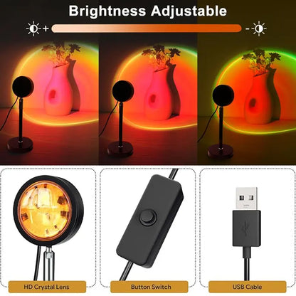 🌅✨ Bring the Sunset Home – Upgraded Sunset Lamp Projector for Stunning Golden-Hour Ambience🌙