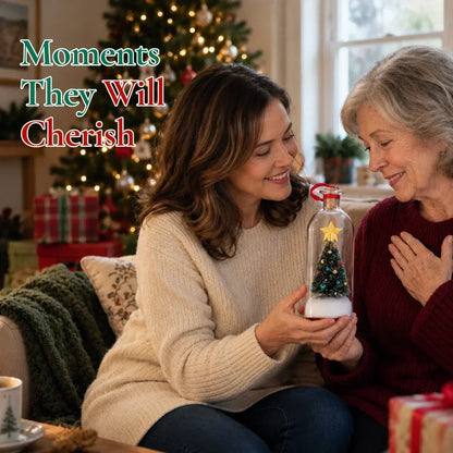 🎄🎙️ RUXACTY Recordable Christmas Message in a Bottle Ornament – Voice Keepsake 🎁✨