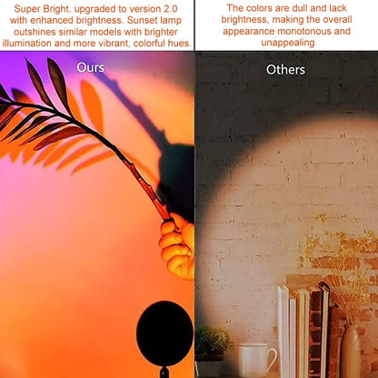 🌅✨ Bring the Sunset Home – Upgraded Sunset Lamp Projector for Stunning Golden-Hour Ambience🌙