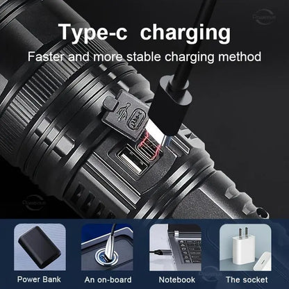 🔦🔦2-in-1 Portable Strong Flashlight Power Bank