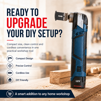 🛠️⚡ 12V Cordless Precision Cutter – Compact Multi-Function DIY Detail & Plunge Cutting Tool 🎯✨