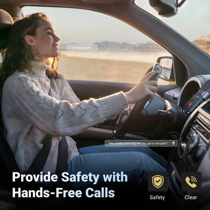 🚗🎵Upgrade Your Car Audio – Bluetooth 6.0 AUX Wireless Receiver with Hands-Free Calling