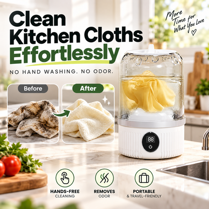 🧺🔋 Mini Portable Cordless Washing Machine – Rechargeable Underwear & Sock Washer 🧦✨