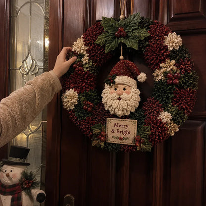 🎄✨ DIY 3D Fabric Poke Christmas Wreath Kit – With Tutorial & Guide Included ❤️