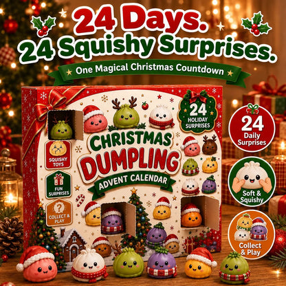 🎅🎅 CHRISTMAS SPECIAL | 24 Days of Mini Squishies – Cute 2026 Advent Calendar with Daily Dumpling Surprises