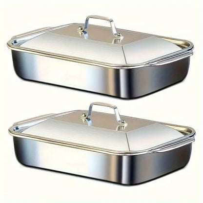 🍪✨ Stainless Steel Bakeware Sets 👩‍🍳