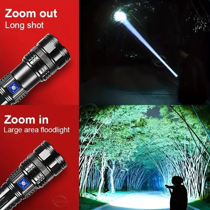 🔦🔋 Hoodink 2-in-1 Flashlight Power Bank – Rechargeable, Waterproof & Adjustable Brightness ⚡
