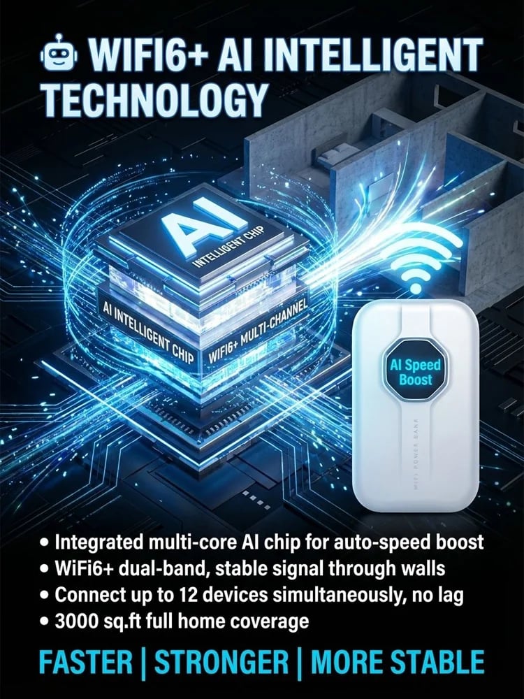 🎁This Week's Special Price $37.99-- Power on and use All-network portable wifi