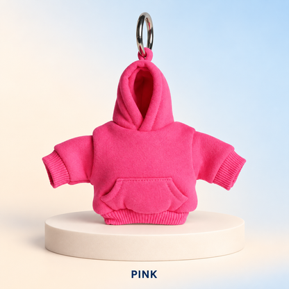 🧥🔑 Hoodie Keychain | Miniature Stress Ball Hoodie Clip-On Keychain Charm 😌✨