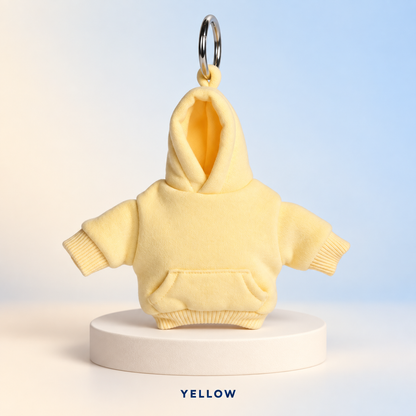 🧥🔑 Hoodie Keychain | Miniature Stress Ball Hoodie Clip-On Keychain Charm 😌✨