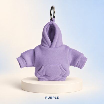 🧥🔑 Hoodie Keychain | Miniature Stress Ball Hoodie Clip-On Keychain Charm 😌✨