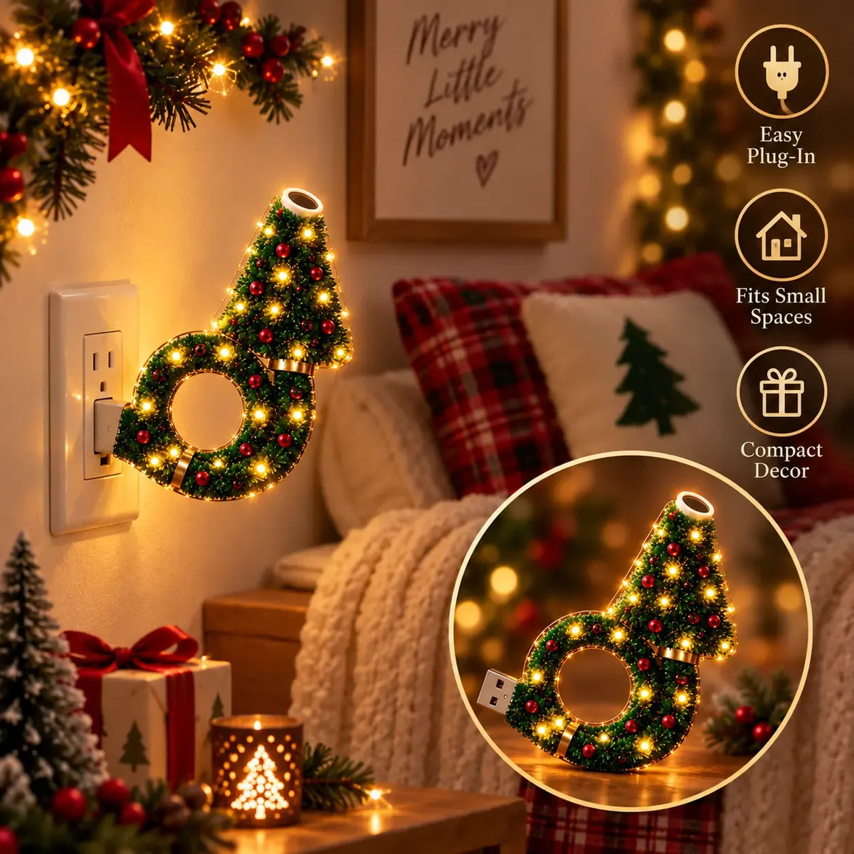 🎄✨ Christmas Ceiling Projection Light – 6 Magical Holiday Designs in One Lamp 🌟
