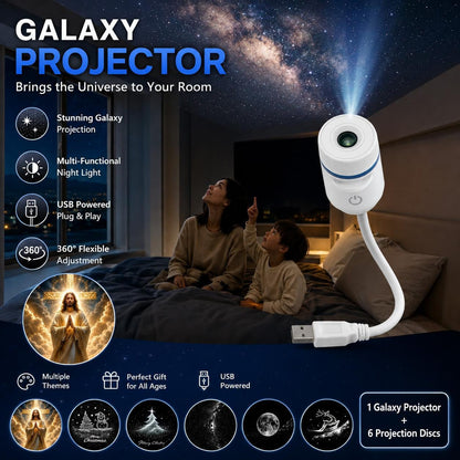 Galaxy Projector 2-in-1 Night Light Projector with 1 Projection Films