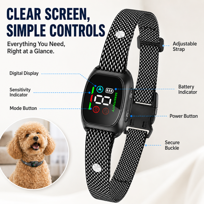 🐕LIMITED TIME 50% OFF!⏳🔥🐶 No-Shock Anti-Bark Collar with Beep and Vibration